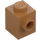 LEGO Medium Dark Flesh Brick 1 x 1 with Stud on One Side (87087)