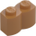 LEGO Medium Dark Flesh Brick 1 x 2 Log (30136)