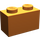 LEGO Medium Dark Flesh Brick 1 x 2 with Bottom Tube (3004 / 93792)