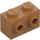 LEGO Medium Dark Flesh Brick 1 x 2 with Studs on One Side (11211)