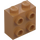 LEGO Medium Dark Flesh Brick 1 x 2 x 1.6 with Studs on One Side (1939 / 22885)