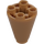 LEGO Medium Dark Flesh Cone 2 x 2 x 2 Inverted (49309)