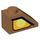 LEGO Medium Dark Flesh Slope 1 x 2 (45°) with Yellow eye right (3040 / 29136)