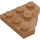 LEGO Medium Dark Flesh Wedge Plate 3 x 3 Corner (2450)