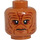 LEGO Medium Dark Flesh Weequay Guard Minifigure Head (Recessed Solid Stud) (1527 / 3626)