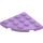 LEGO Medium Lavender Plate 4 x 4 Round Corner (30565)