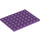 LEGO Medium Lavender Plate 6 x 8 (3036)