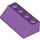 LEGO Medium Lavender Slope 2 x 4 (45°) with Rough Surface (3037)