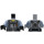 LEGO Medium Stone Gray Army Gunner Shark Minifig Torso (973 / 76382)