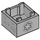 LEGO Medium Stone Gray Box 2 x 2 with Imperial symbol and black rune symbols  (69870 / 103543)