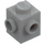 LEGO Medium Stone Gray Brick 1 x 1 with Two Studs on Adjacent Sides (26604)