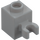 LEGO Medium Stone Gray Brick 1 x 1 with Vertical Clip (Open &#039;O&#039; Clip, Hollow Stud) (60475 / 65460)