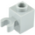LEGO Medium Stone Gray Brick 1 x 1 with Vertical Clip (Open &#039;O&#039; Clip, Hollow Stud) (60475 / 65460)