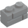 LEGO Medium Stone Gray Brick 1 x 2 with Embossed Bricks (98283)