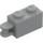 LEGO Medium Stone Gray Brick 1 x 2 with Handle (Inset) (Inset Shaft) (26597)