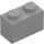 LEGO Medium Stone Gray Brick 1 x 2 with Studs on One Side (11211)