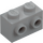 LEGO Medium Stone Gray Brick 1 x 2 with Studs on Opposite Sides (52107)