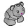 LEGO Medium Stone Gray Hamster with Magenta Nose (24183 / 26483)
