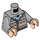 LEGO Medium Stone Gray Neville Longbottom with Gray Cardigan and Dark Blue Legs Minifig Torso (973 / 76382)