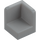 LEGO Medium Stone Gray Panel 1 x 1 Corner with Rounded Corners (6231)