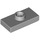 LEGO Medium Stone Gray Plate 1 x 2 with 1 Stud (with Groove and Bottom Stud Holder) (15573)