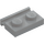 LEGO Medium Stone Gray Plate 1 x 2 with Door Rail (32028)