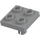 LEGO Medium Stone Gray Plate 2 x 2 with Bottom Pin (No Holes) (2476 / 48241)