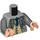 LEGO Medium Stone Gray Reg Cattermole Minifig Torso (973 / 76382)