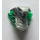 LEGO Medium Stone Gray Snake Head with Transparent Green (41201)