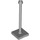 LEGO Medium Stone Gray Support 2 x 2 x 5 Bar on Tile Base with Stud with Stop Ring (28980 / 98549)