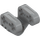 LEGO Medium Stone Gray Technic Cross Block 2 x 2 x 2 Bent 90 Split (Pin/Twin Axle) (42193 / 92907)