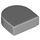 LEGO Medium Stone Gray Tile 1 x 1 Half Oval (24246 / 35399)