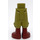 LEGO Olive Green Friends Long Shorts with Brown Boots and Red Trim (18353)