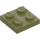 LEGO Olive Green Plate 2 x 2 (3022 / 94148)