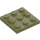 LEGO Olive Green Plate 3 x 3 (11212)