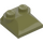 LEGO Olive Green Slope 2 x 2 Curved with Curved End (47457)