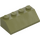 LEGO Olive Green Slope 2 x 4 (45°) with Rough Surface (3037)