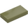 LEGO Olive Green Tile 1 x 2 with Groove (3069 / 30070)