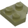 LEGO Olive Green Wedge Plate 2 x 2 Cut Corner (26601)