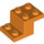 LEGO Orange Bracket 2 x 3 with Plate and Step without Bottom Stud Holder (18671)