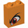 LEGO Orange Brick 1 x 2 x 2 with Orange Eye Left with Inside Stud Holder (3245 / 53106)