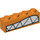 LEGO Orange Brick 1 x 4 with White Teeth (3010 / 53122)