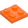 LEGO Orange Plate 2 x 2 (3022 / 94148)