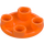 LEGO Orange Plate 2 x 2 Round with Rounded Bottom (2654 / 28558)