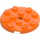 LEGO Orange Plate 4 x 4 Round with Hole and Snapstud (60474)