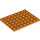 LEGO Orange Plate 6 x 8 (3036)