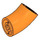 LEGO Orange Round Brick with Elbow (Shorter) (1986 / 65473)