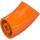 LEGO Orange Round Brick with Elbow (Shorter) (1986 / 65473)