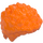 LEGO Orange Short Coiled Hair (3413 / 36060)