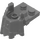 LEGO Pearl Dark Gray Plate 2 x 2 with Minifigure Beard (15440)